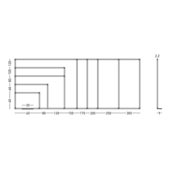 Pizarra blanca laminada